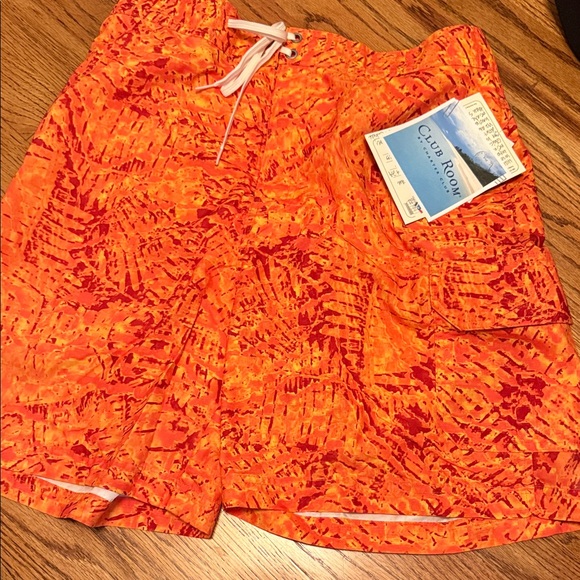 Charter Club Other - Charter Club Orange Patterned Mens  Shorts